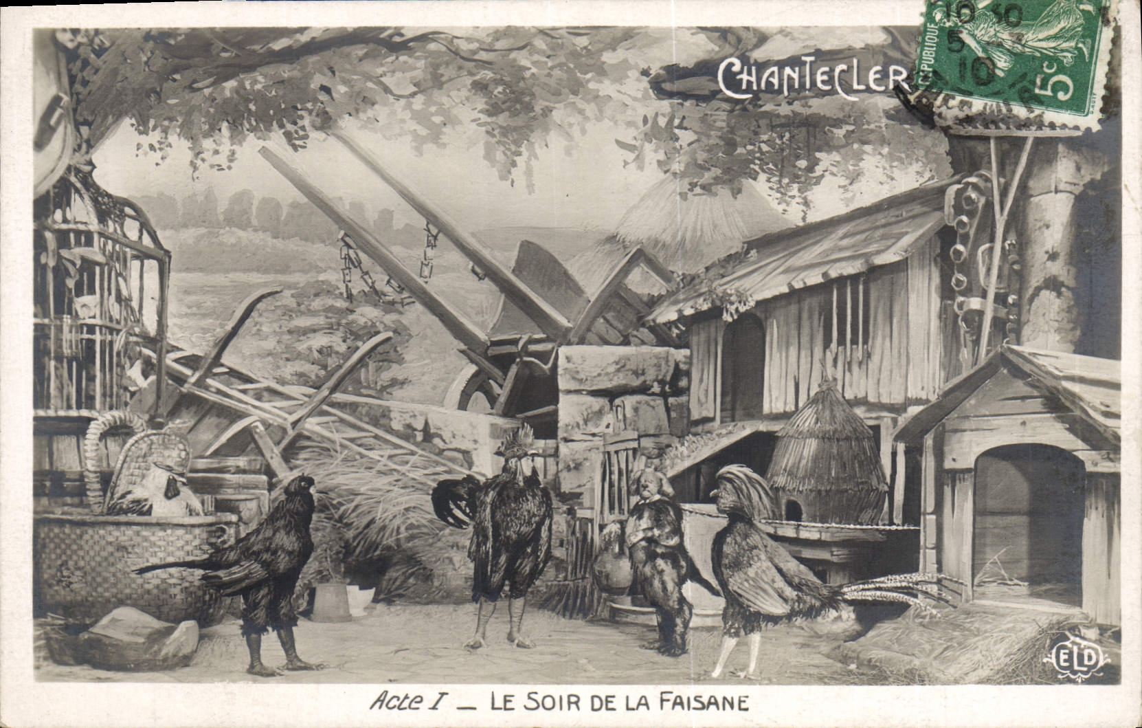 CPA Theatre Edmond Rostand Chantecler Le soir de la faisane