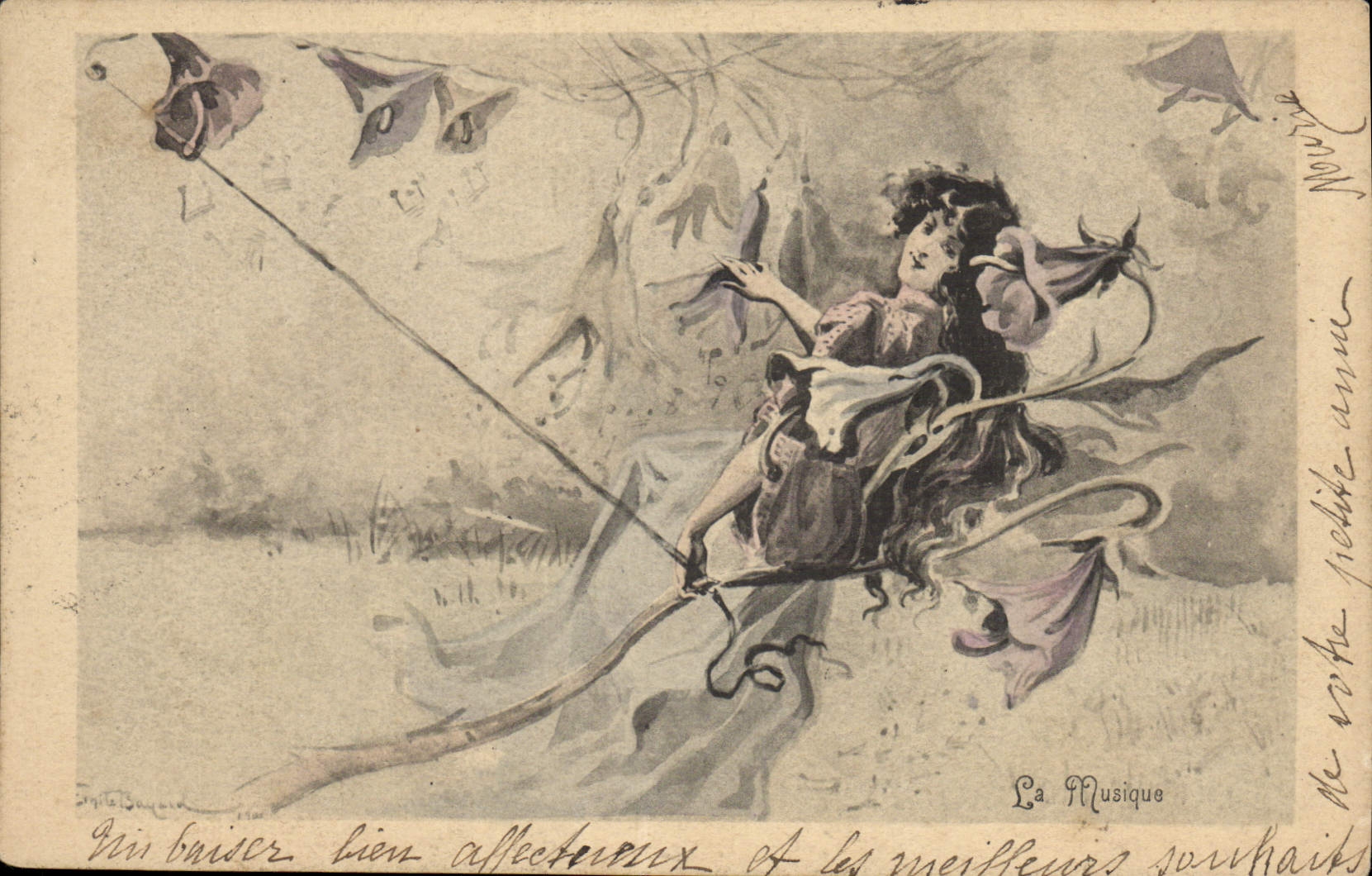 CPA Fantaisie Illustrateur Femme