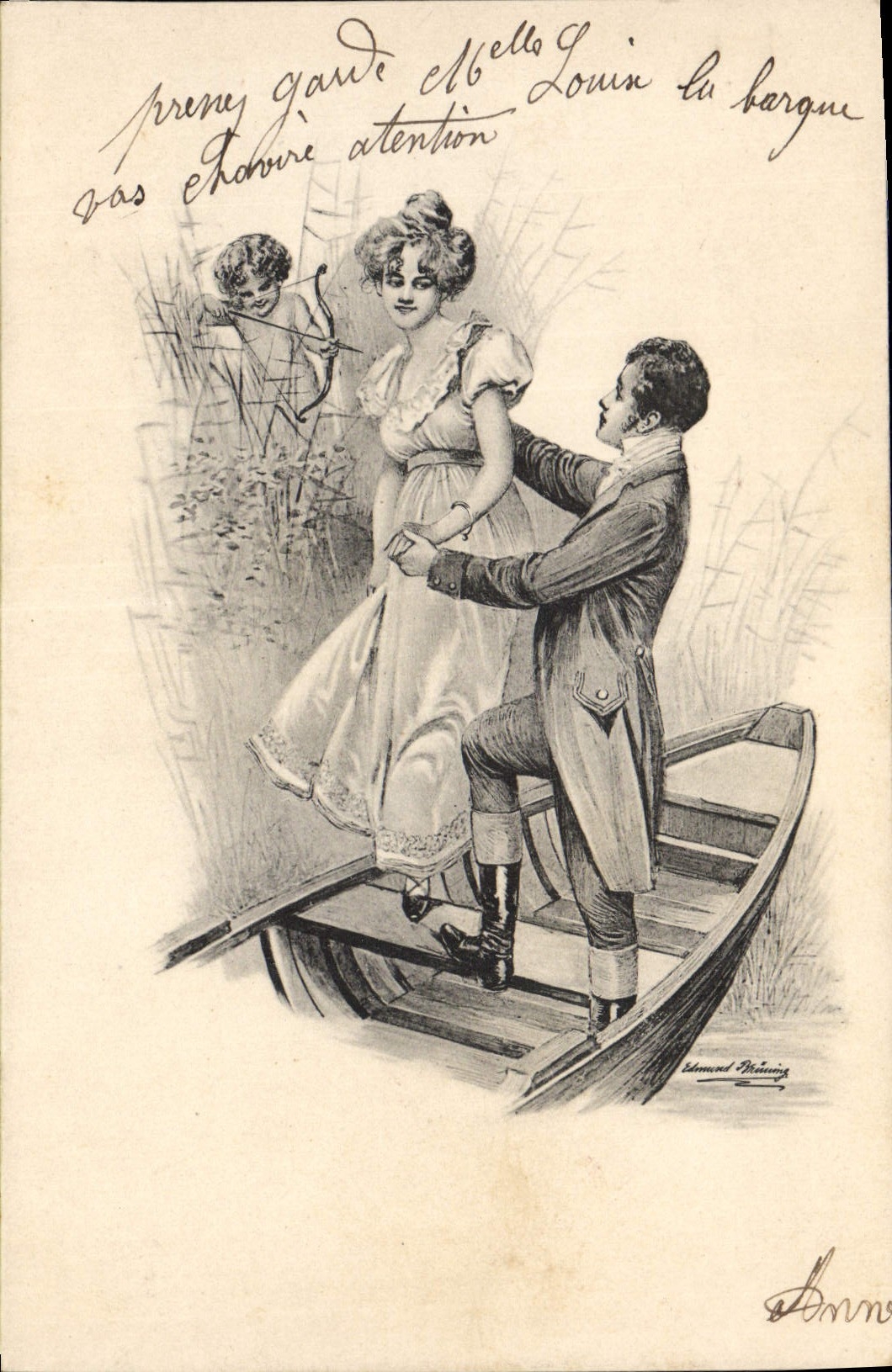 CPA Fantaisie Illustrateur Femme Ange