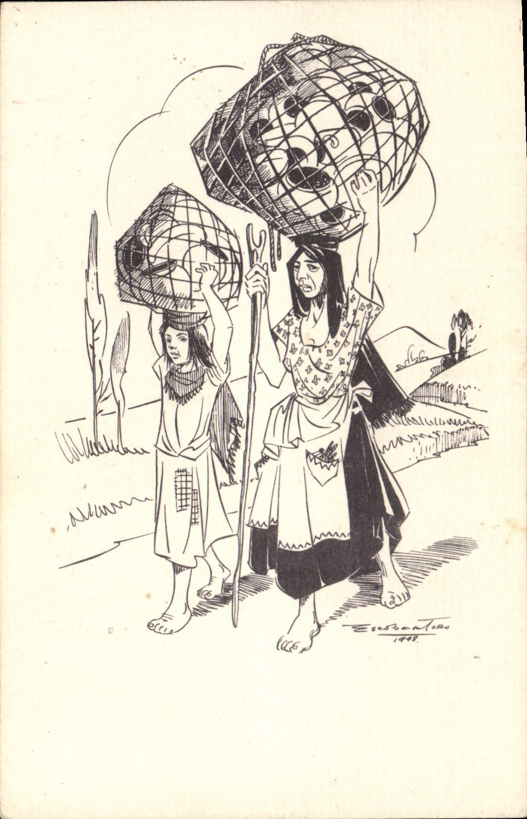 CPA Fantaisie Illustrateur Femmes