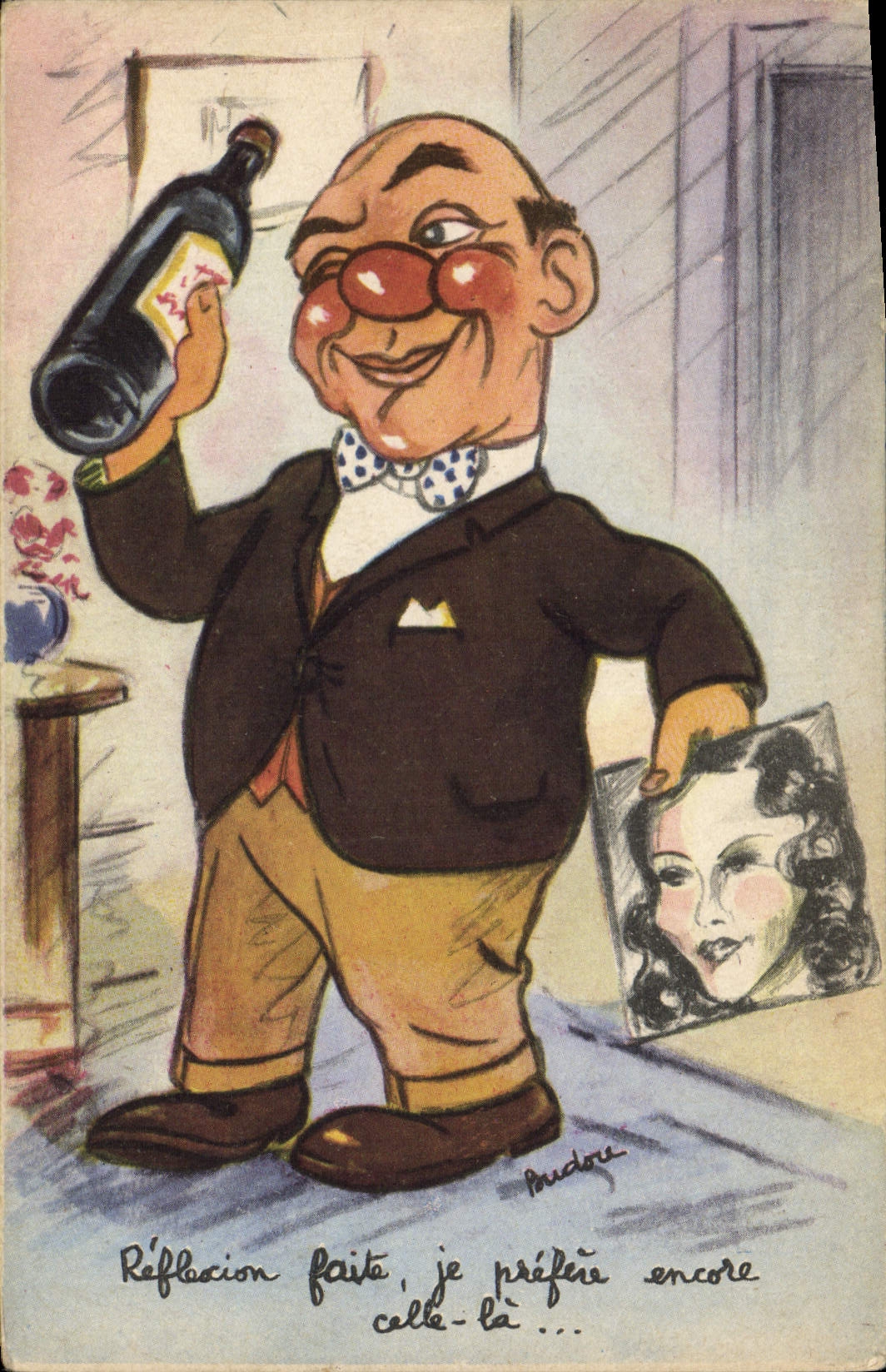 CPA Fantaisie Illustrateur Homme 