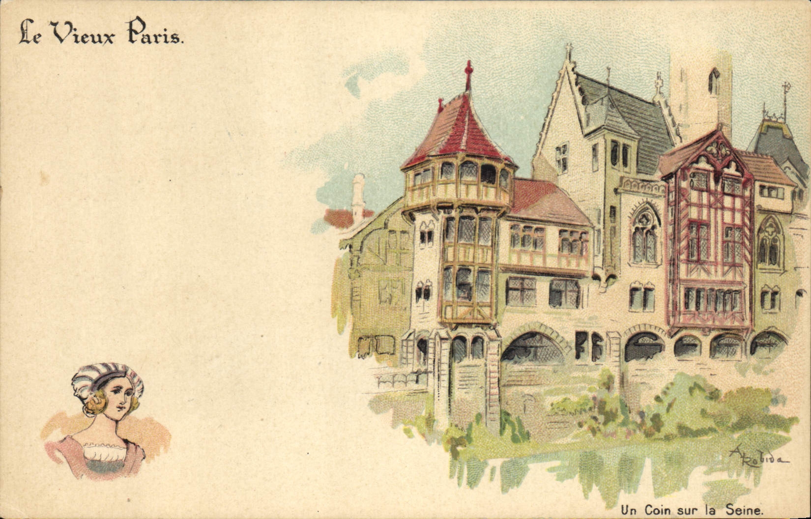 CPA Le Vieux Paris Au Bon Marche Un coin sur la Seine