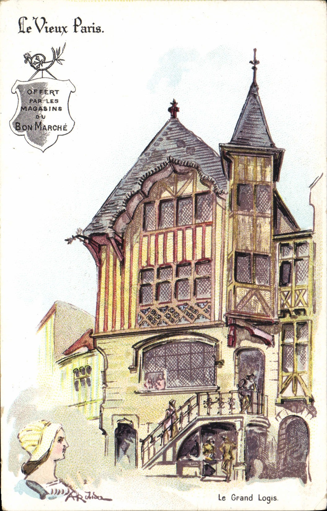 CPA Le Vieux Paris Au Bon Marche Le grand logis Maison Boucicaut