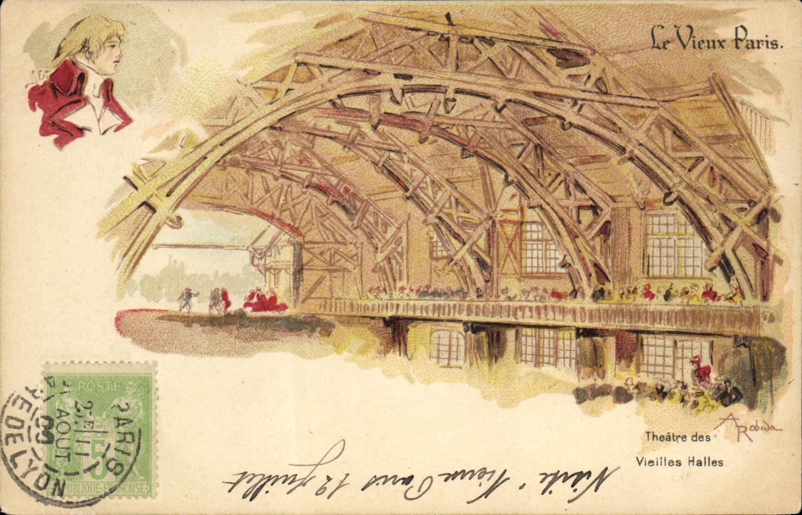 CPA Le Vieux Paris Au Bon Marche Theatre des vieilles halles