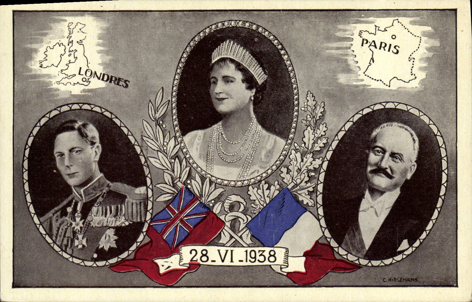 CPA Paris Londres 28 6 1938 