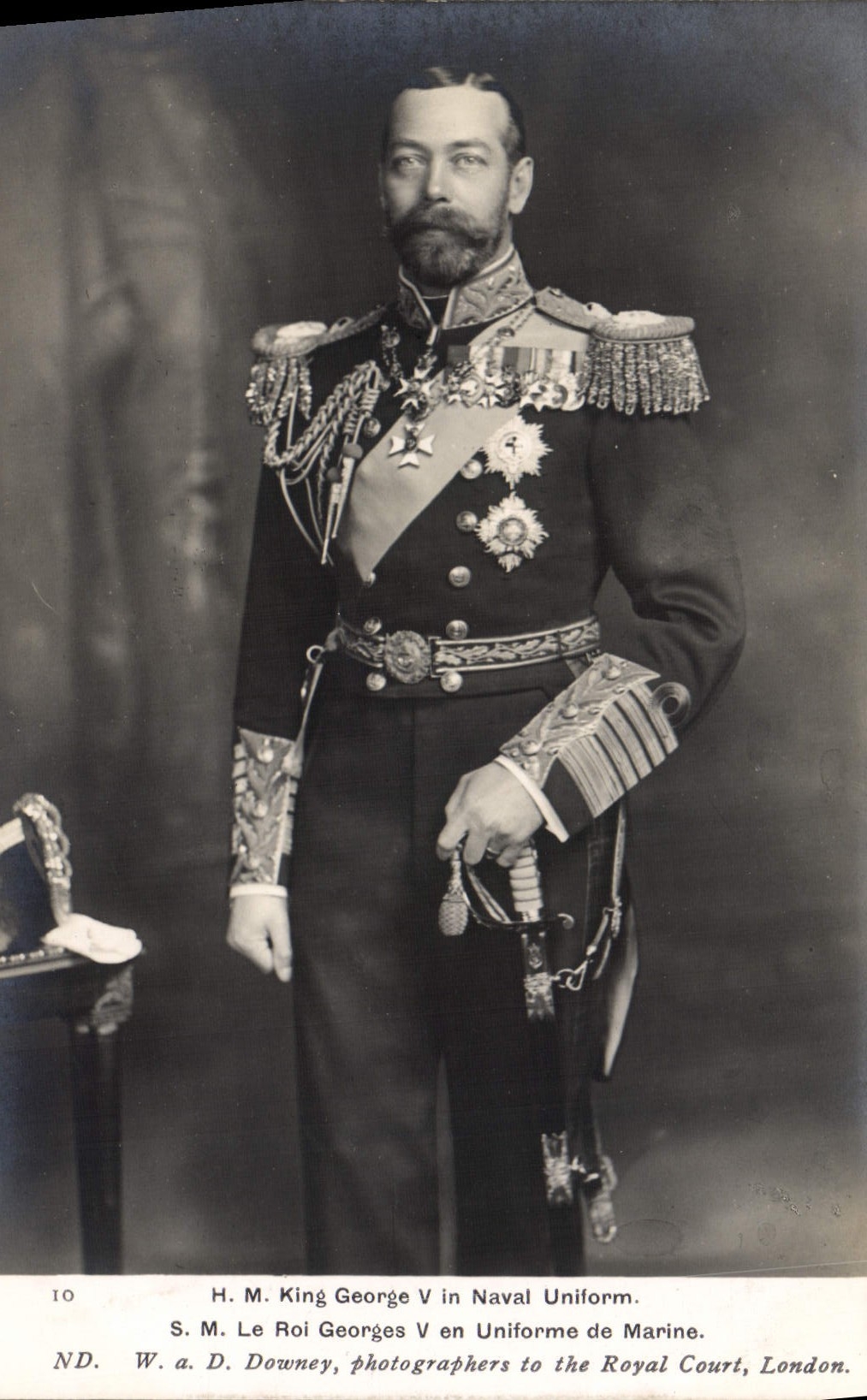 CPA HM King George V in Naval uniform