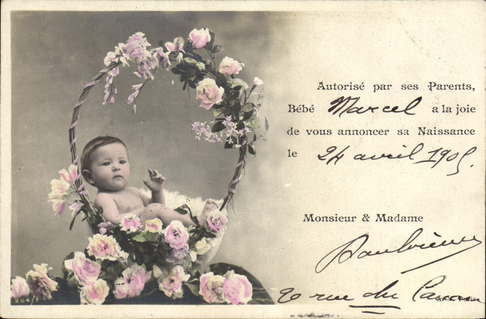 VINTAGE POSTCARD Fantasy Baby Child Opinion of Marcel Birth