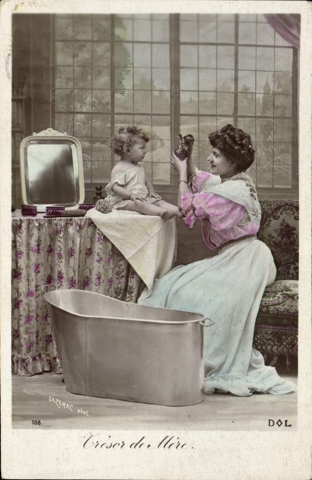 CPA Fantaisie Bebe Enfant FEmme