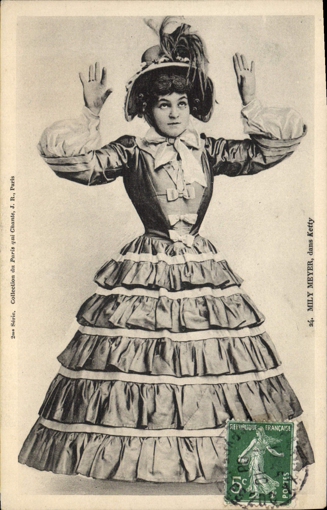 VINTAGE POSTCARD Theater Mily Meyer in Ketty