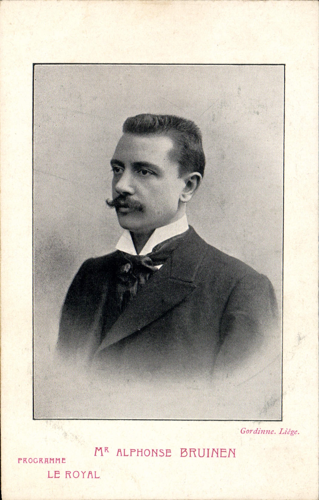 VINTAGE POSTCARD Theater Mr. Alphonse Bruinen the Royal one