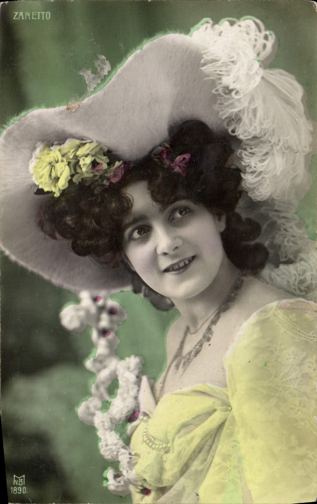 VINTAGE POSTCARD Zanetto Theater