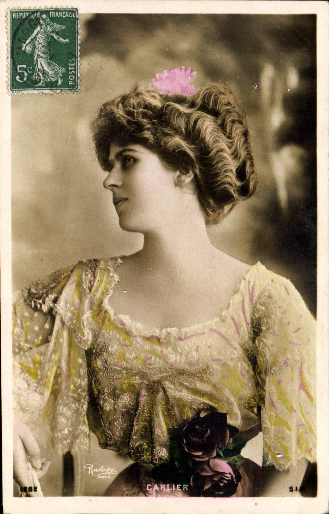 VINTAGE POSTCARD Carlier Theater