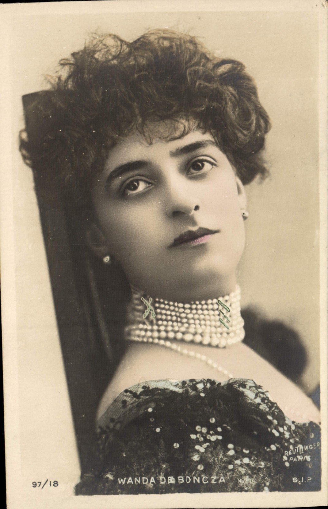 VINTAGE POSTCARD Theater Wanda de Soncza