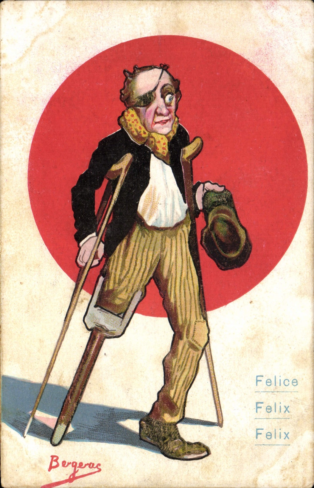 VINTAGE POSTCARD Fantasy Illustrator Felix Bergerac