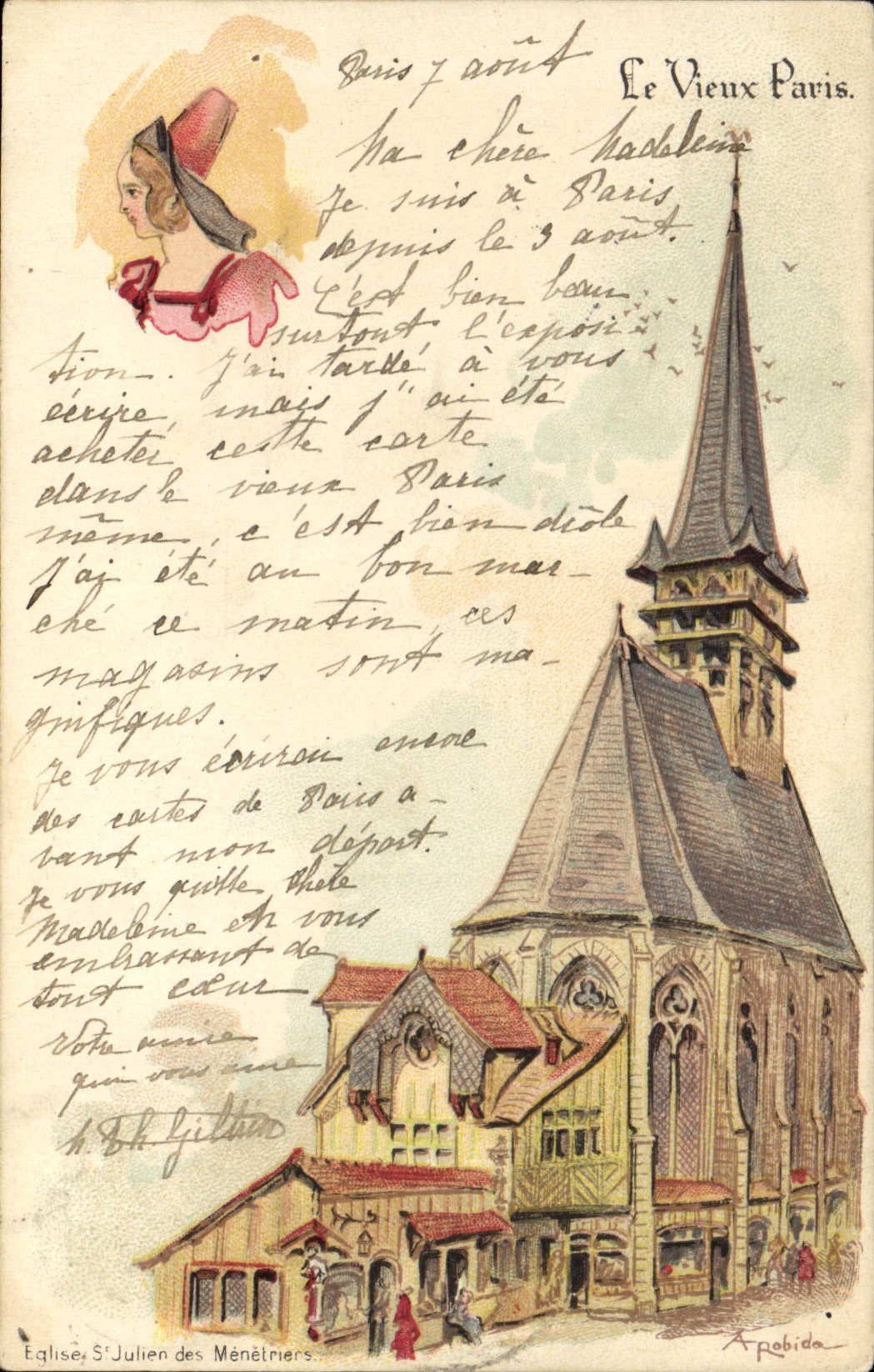 CPA Le Vieux Paris Eglise St Julien des Menestriers