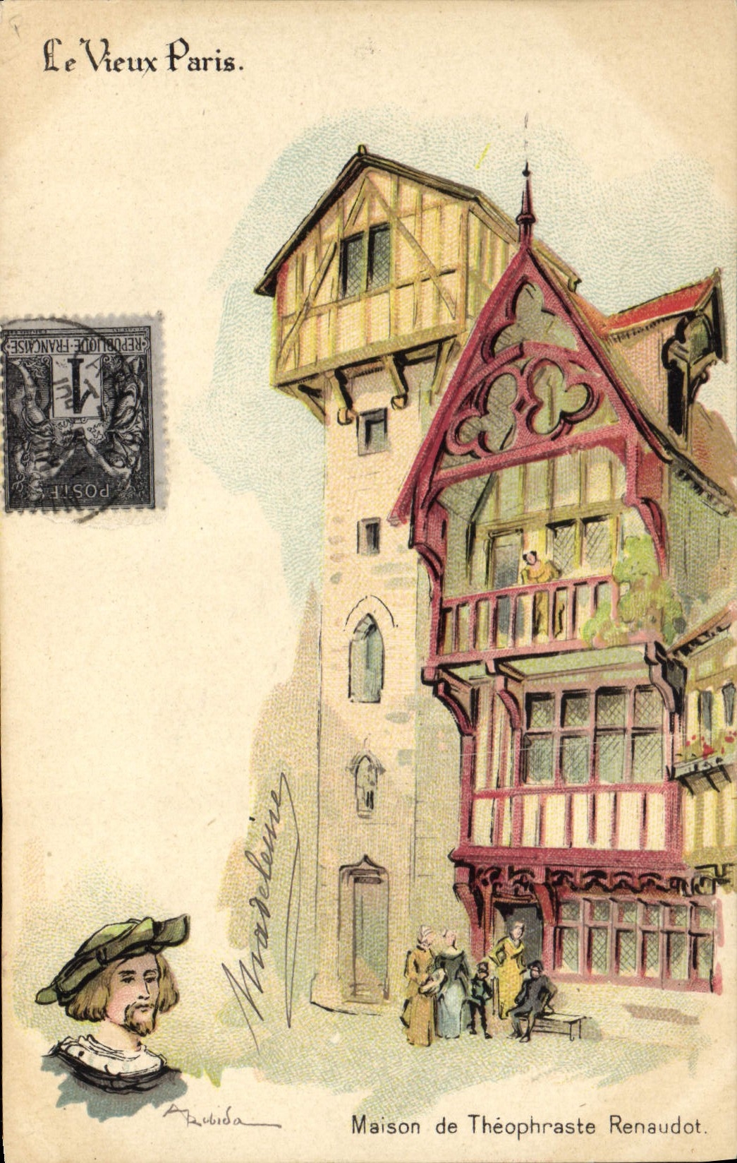 CPA Le Vieux Paris Maison de Theophraste Renaudot