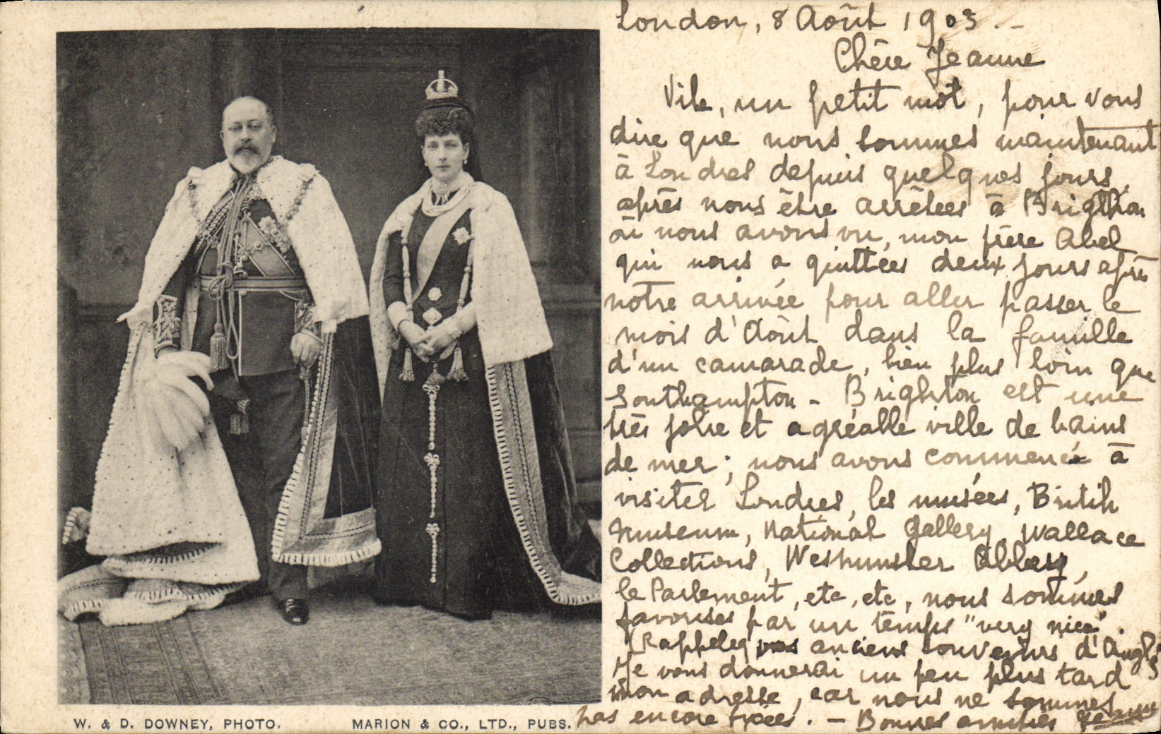 VINTAGE POSTCARD King the United Kingdom