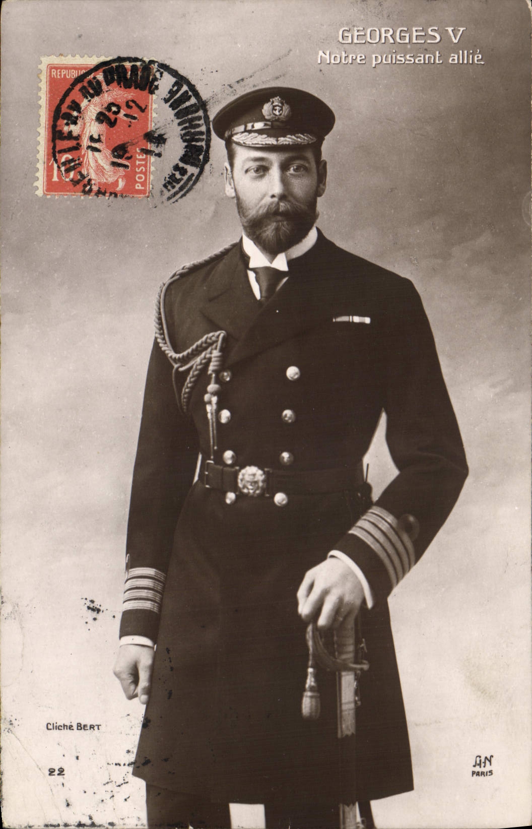 CPA Georges V Notre puissant allie