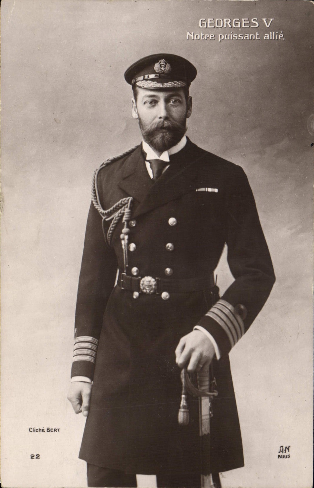 CPA Georges V Notre puissant allie