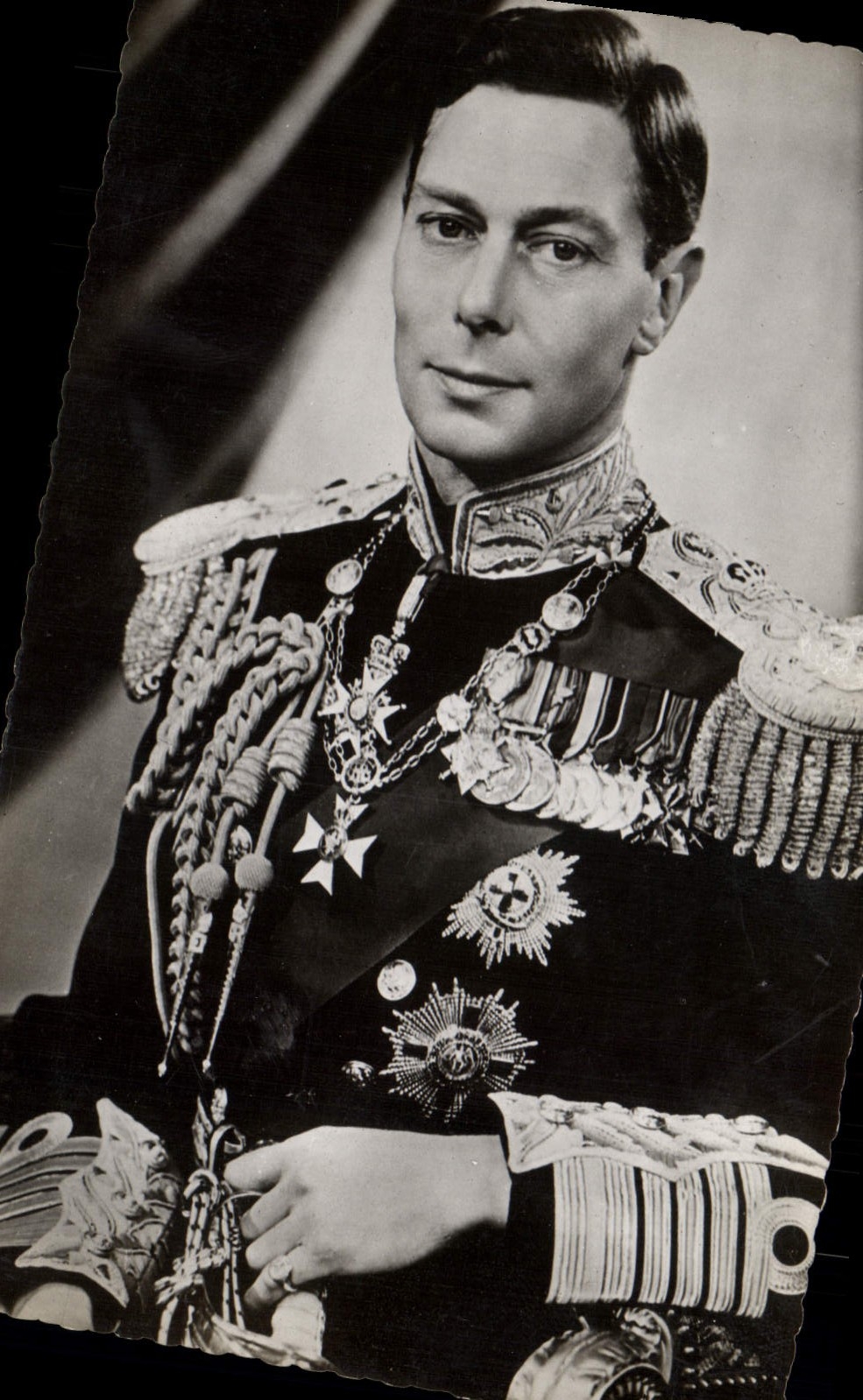 MODERN CARD King George VI King d' Angleterre