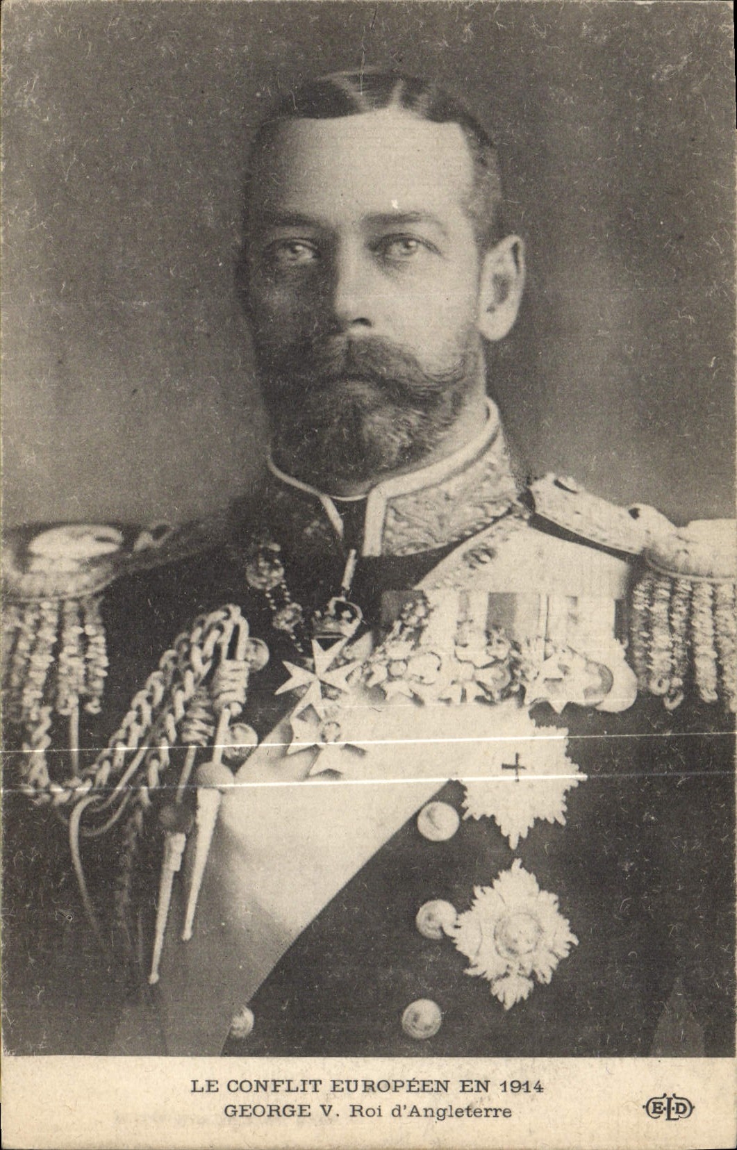CPA Le conflit europeen en 1914 George V Roi d'Angleterre