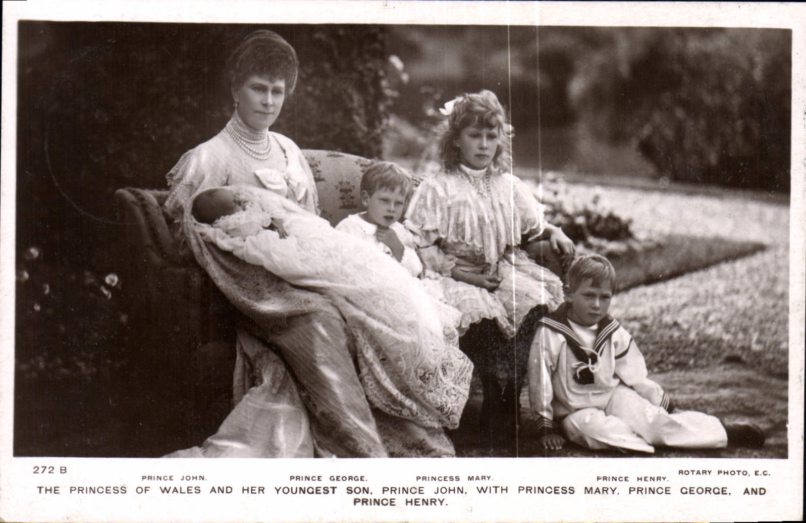 CPA The princess of Wales and her youngest son Prince John 