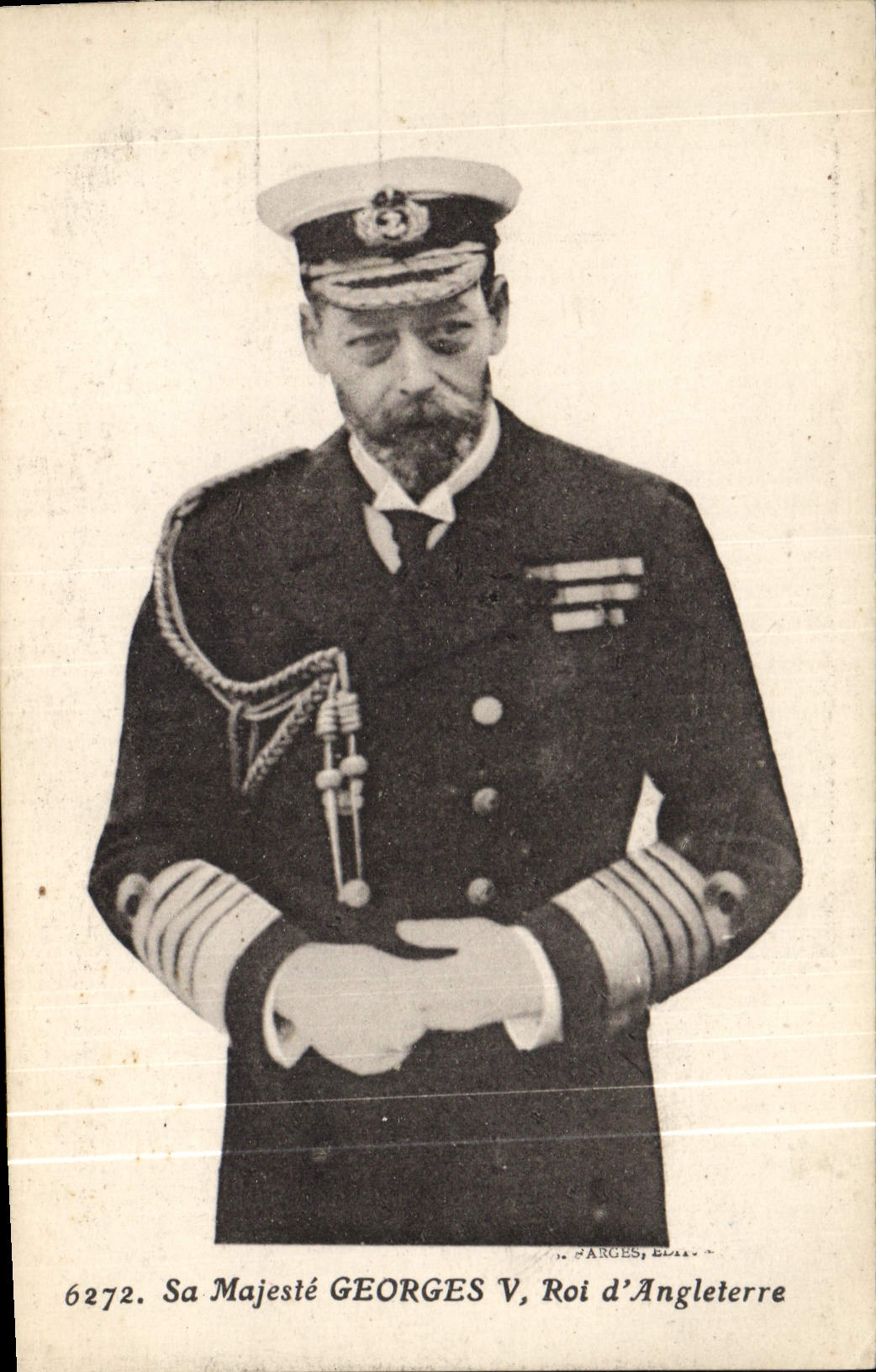 VINTAGE POSTCARD Its majesty Georges V King d' Angleterre