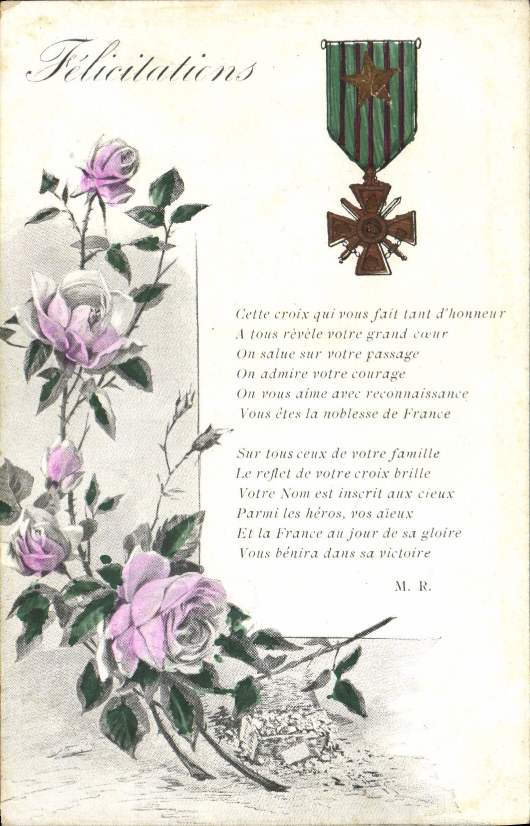 CPA Militaria Medaille 