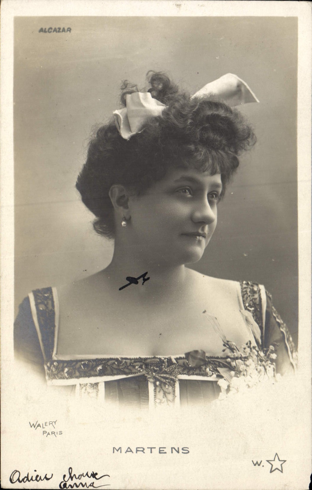 VINTAGE POSTCARD Theater Alcazar Martens