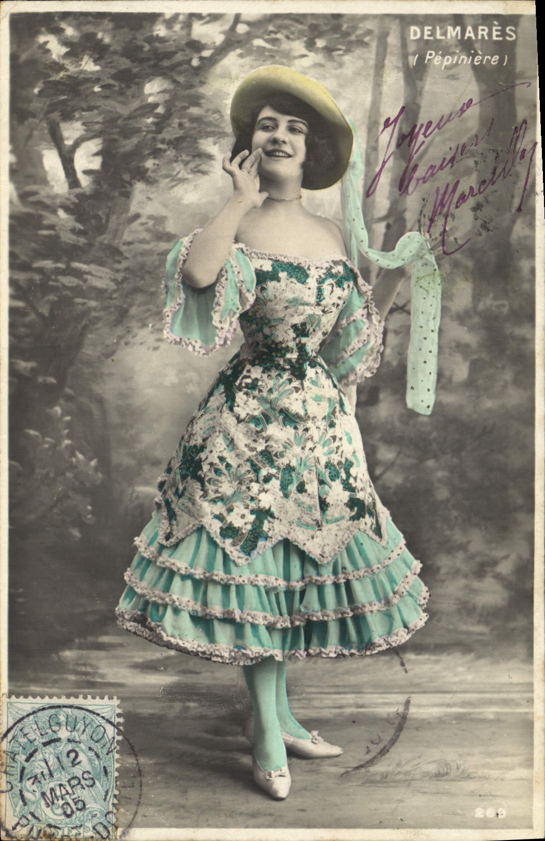 VINTAGE POSTCARD Theater Delmares Seedbed