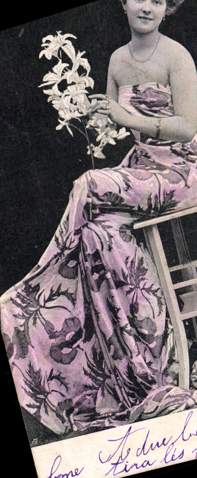 VINTAGE POSTCARD Theater Miss Delmay