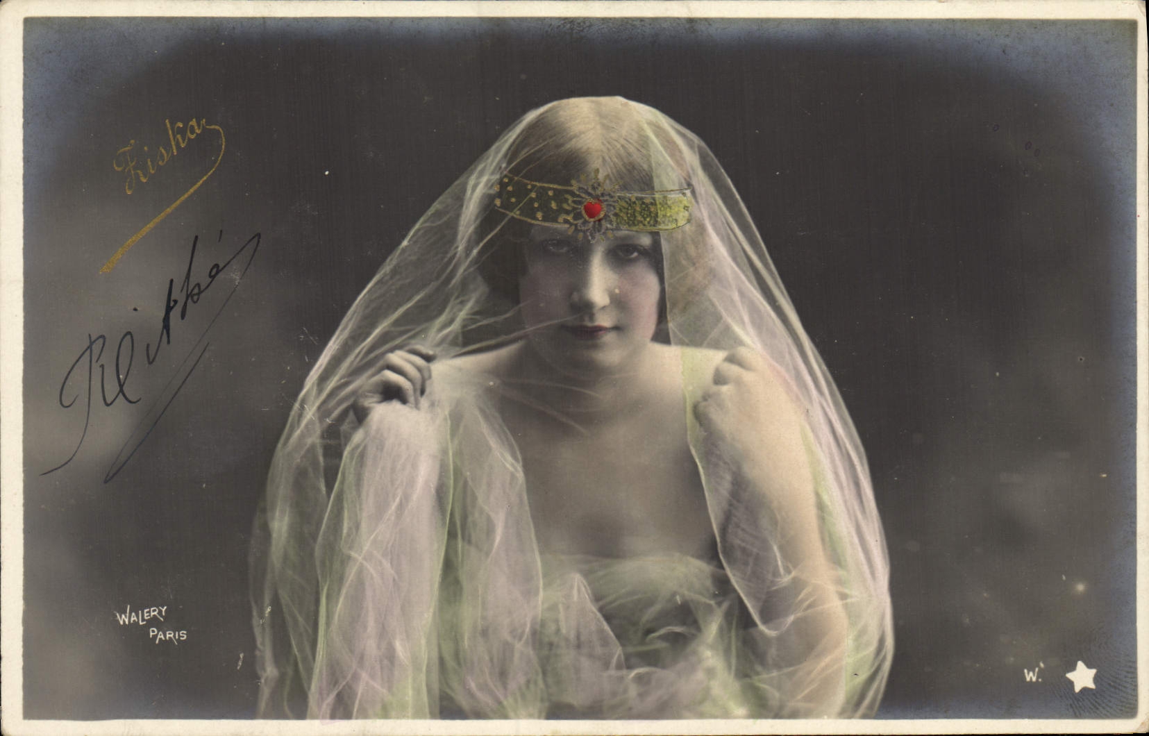 VINTAGE POSTCARD Fiska Theater