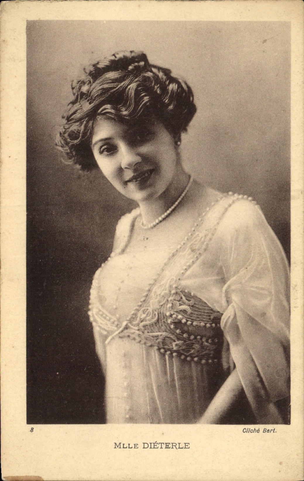 VINTAGE POSTCARD Theater Miss Dietterle