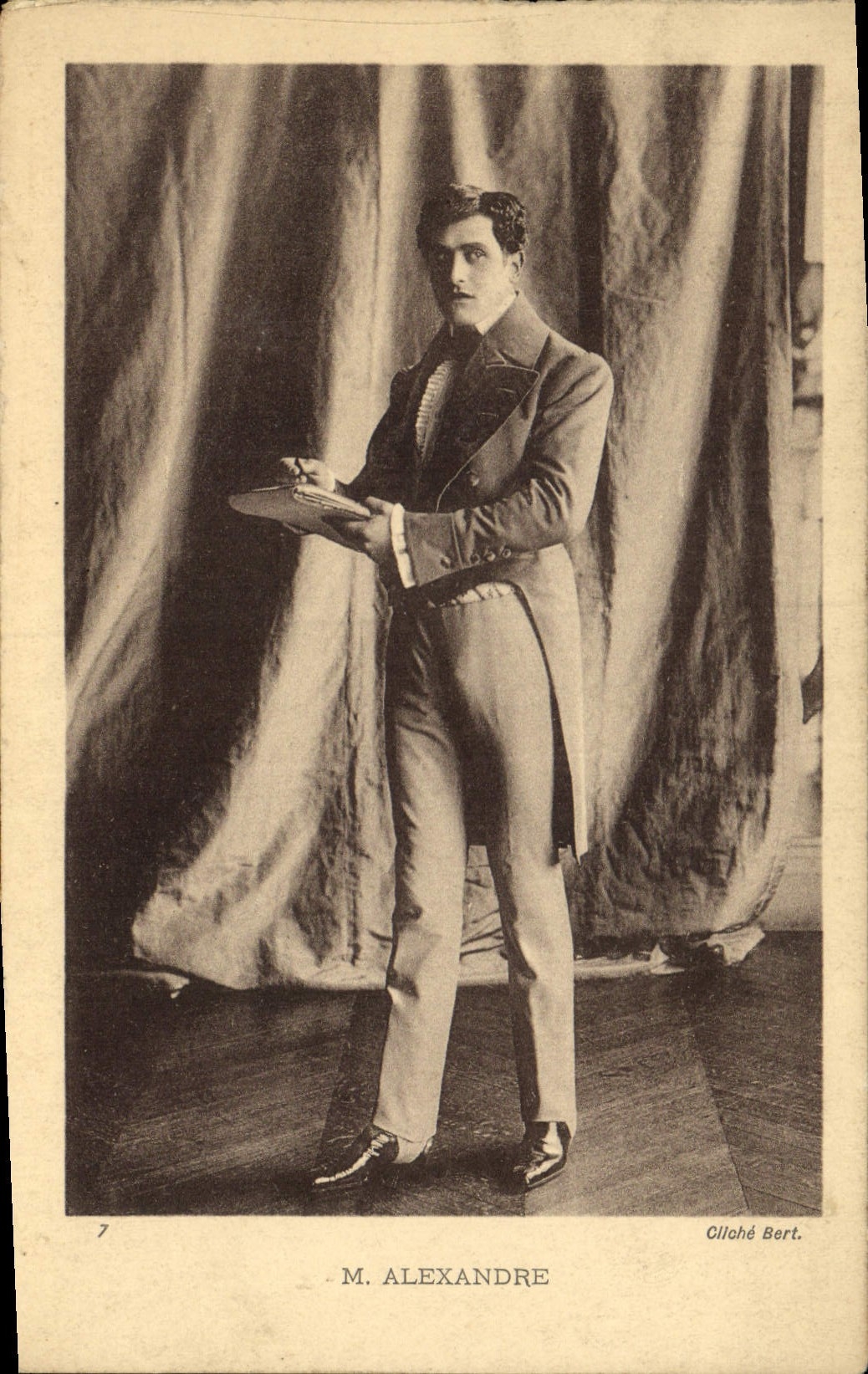 VINTAGE POSTCARD Theater Mr. Alexandre