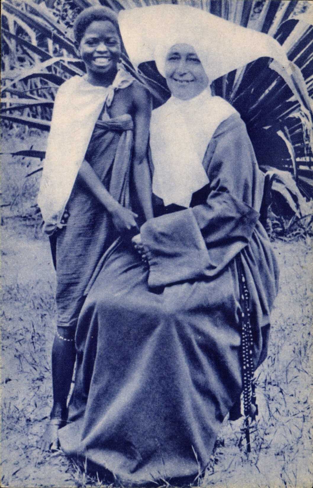 CPA Missions d'Afrique Double sourire