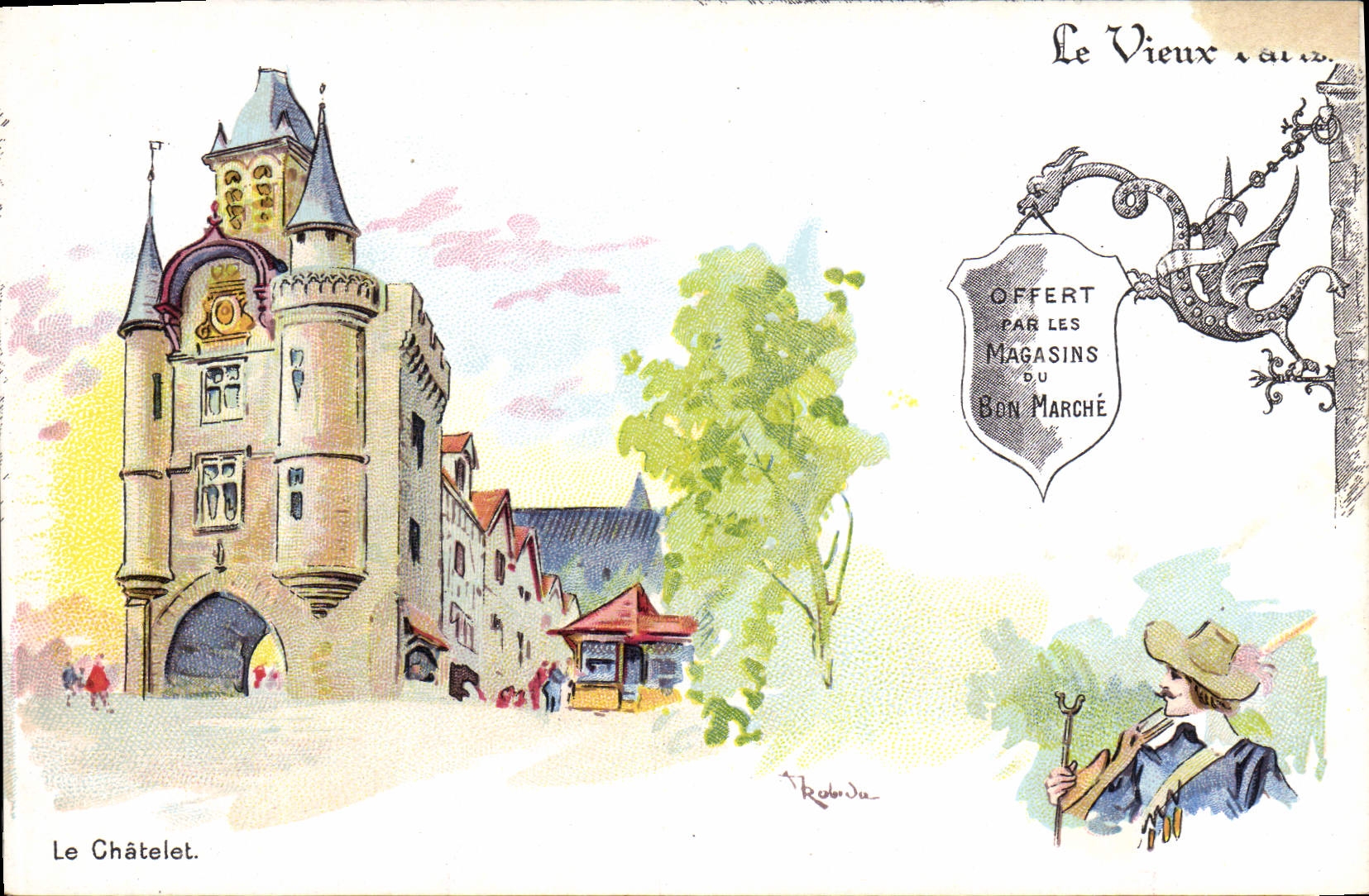 CPA Vieux Paris Au Bon Marche Maison Boucicaut Le Chatelet