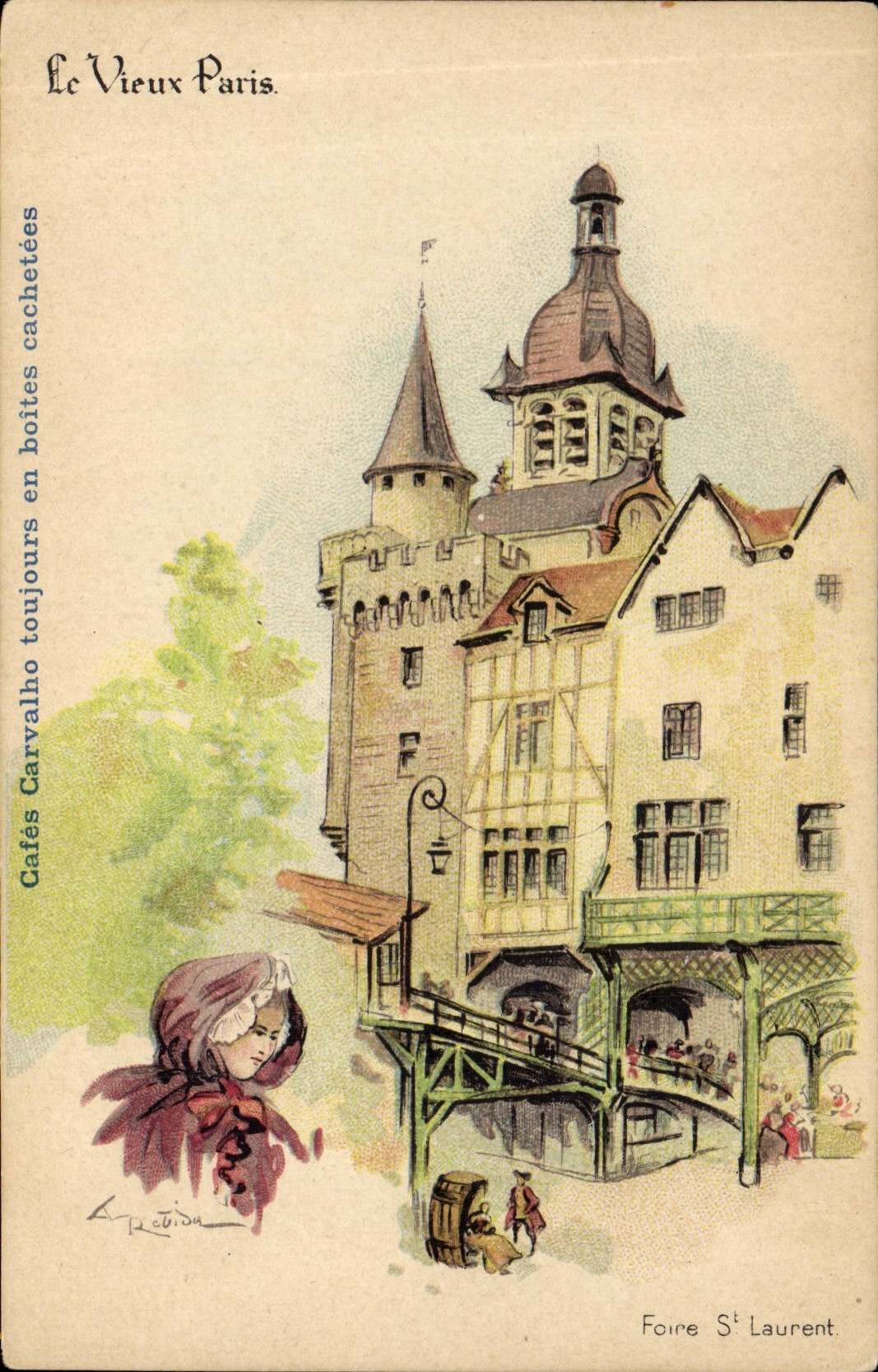 CPA Vieux Paris Foire St Laurent
