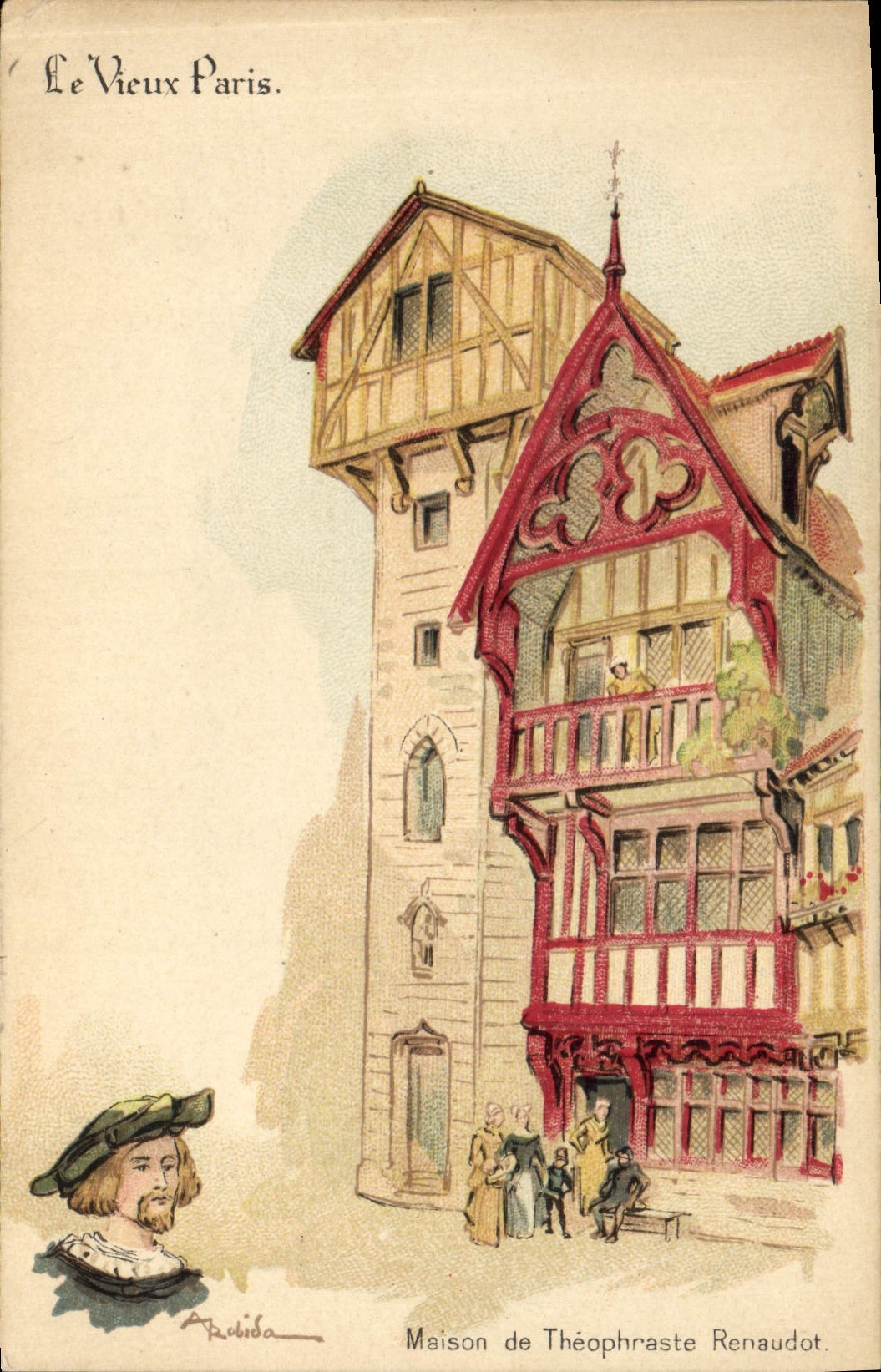 CPA Vieux Paris Maison de Theophratse Renaudot