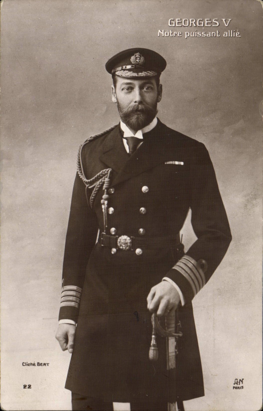 CPA Georges V Notre puissant allie 