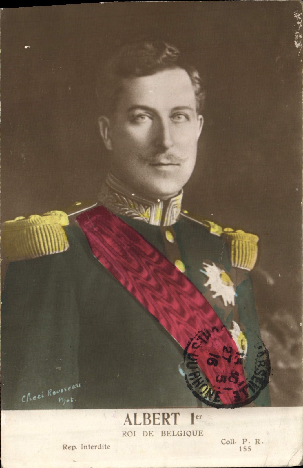 VINTAGE POSTCARD Albert 1st King de Belgique