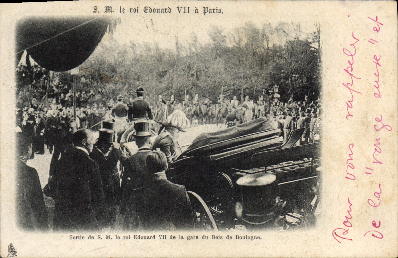 CPA SM Le Roi Edouard VII a Paris Gare du Bois de boulogne 