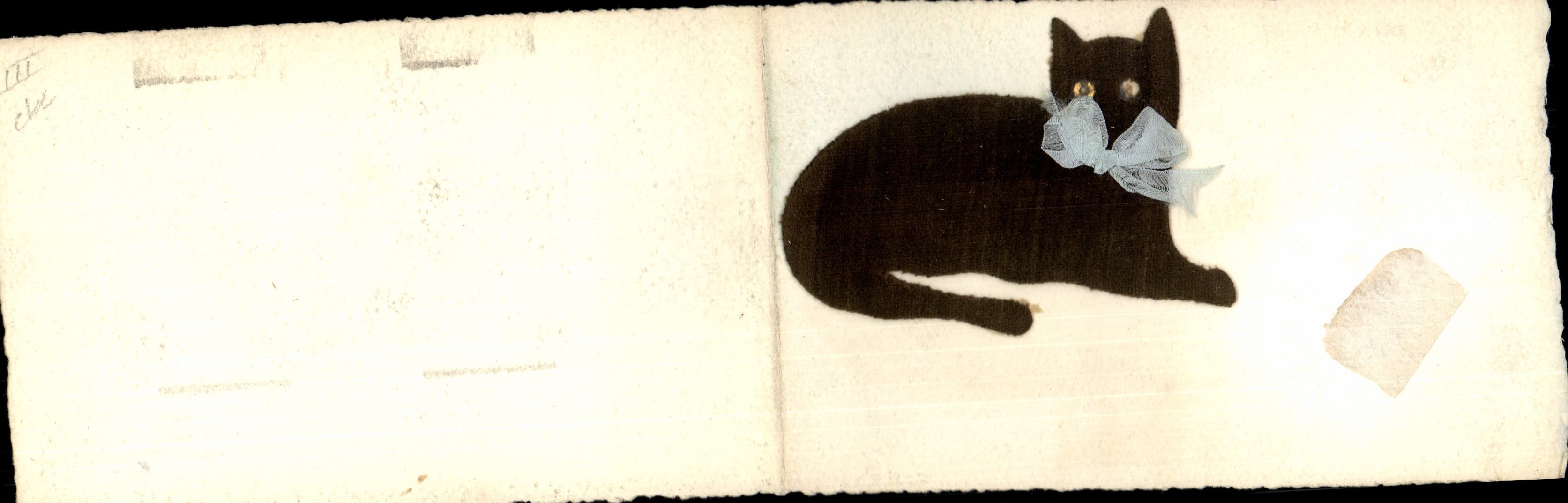 CPA Chat Chats Chaton (en feutrine)