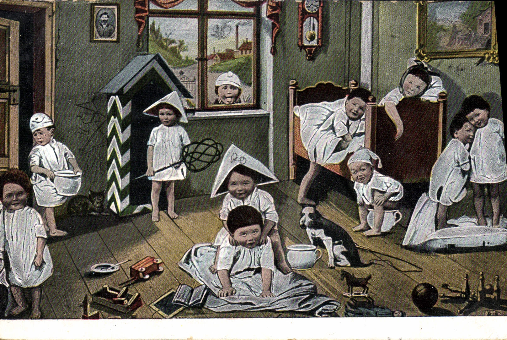 VINTAGE POSTCARD Fantaise Children Babies