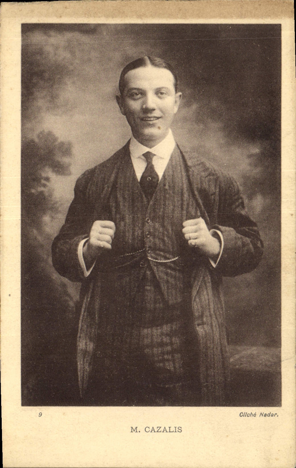 VINTAGE POSTCARD Mr. Cazalis