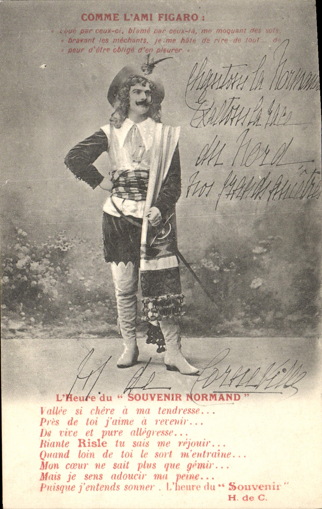 CPA Figaro L'heure du Souvenir Normand