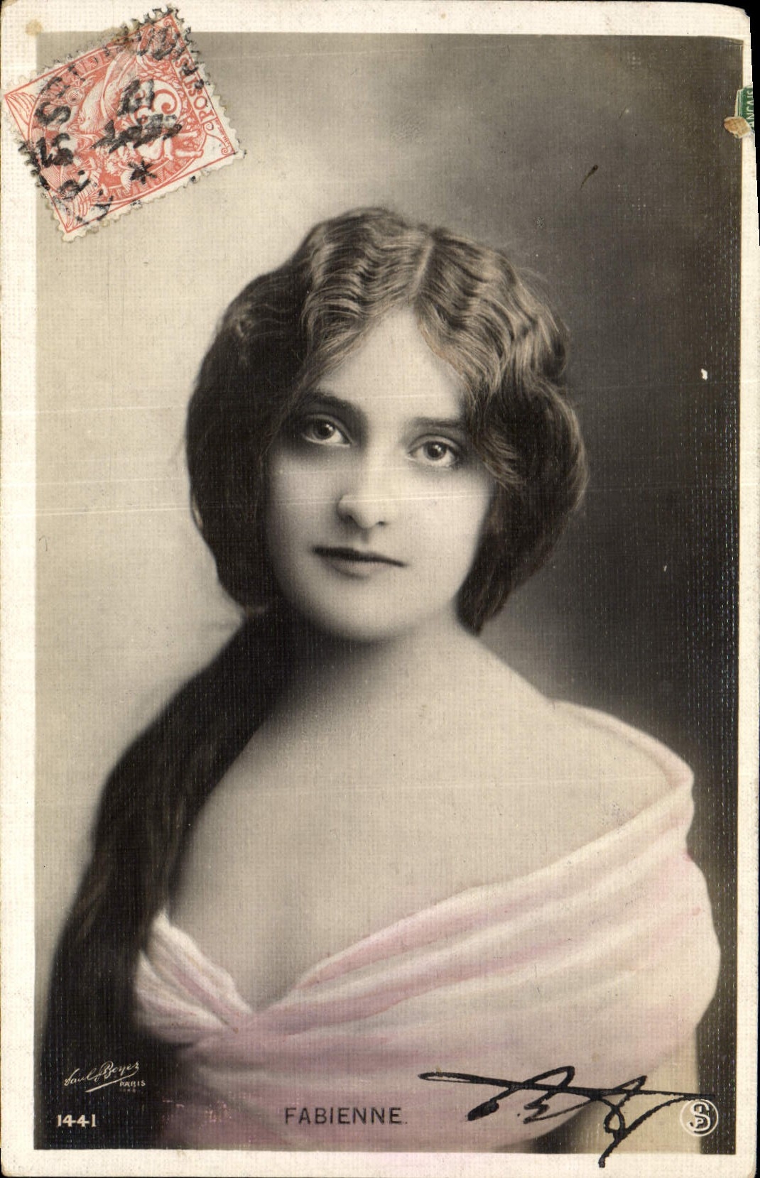 VINTAGE POSTCARD Fabienne
