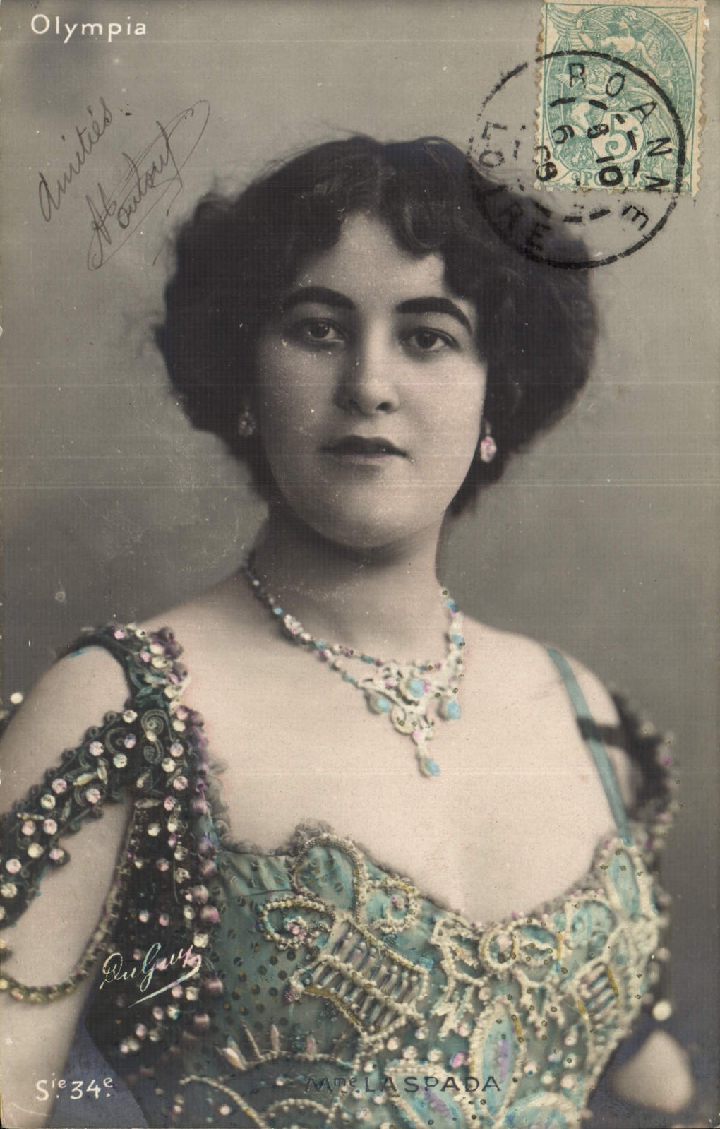 VINTAGE POSTCARD Olympia Laspada