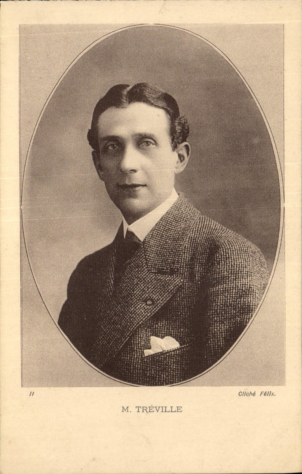 VINTAGE POSTCARD Mr. Treville