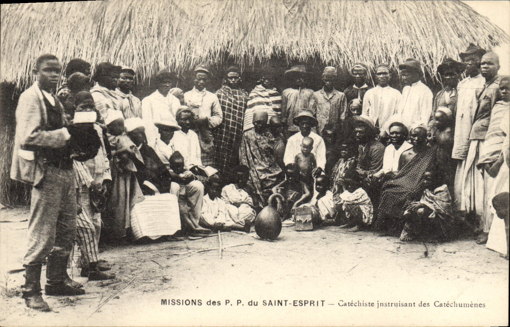 VINTAGE POSTCARD Missions of PP of the Saint Catechist Spirit informing of the catechumens