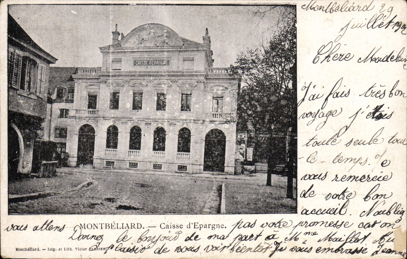 CPA Banque Montbeliard La Caisse d'Epargne